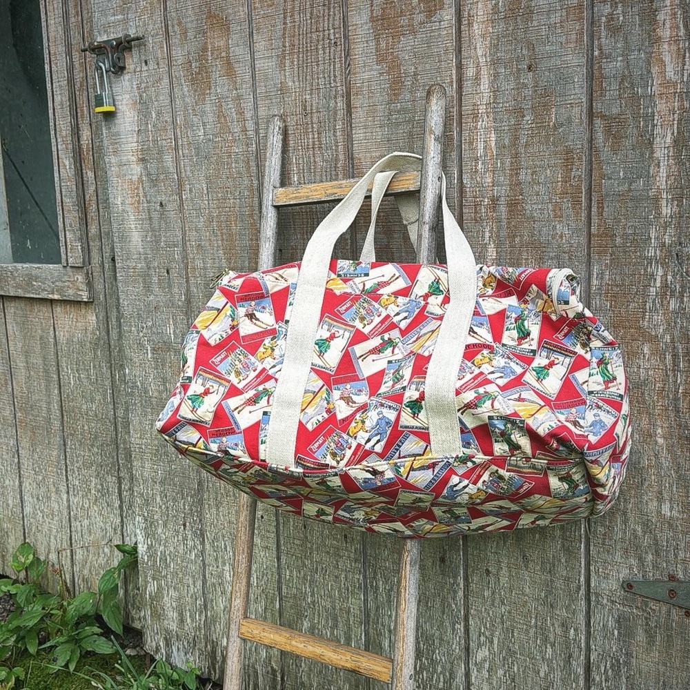 vintage ski duffle bag